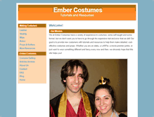 Tablet Screenshot of embercostumes.com